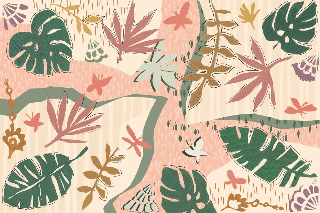 Desert Flair II Color by Daphne Brissonnet. SKU 62052i. Archival Giclee Fine art print for wall decor.