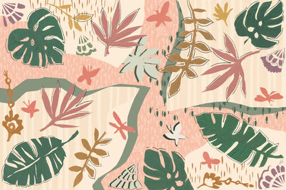 Desert Flair II Color by Daphne Brissonnet. SKU 62052i. Archival Giclee Fine art print for wall decor.