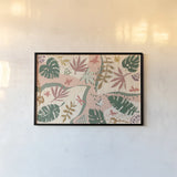 Desert Flair II Color by Daphne Brissonnet. shown as a paper print in a black flame. Available as a archival giclee rolled canvas, fine art paper, or poster print. SKU 62052i.