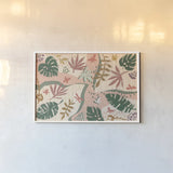 Desert Flair II Color by Daphne Brissonnet. shown as a paper print in a white frame. Available as a archival giclee rolled canvas, fine art paper, or poster print. SKU 62052i.
