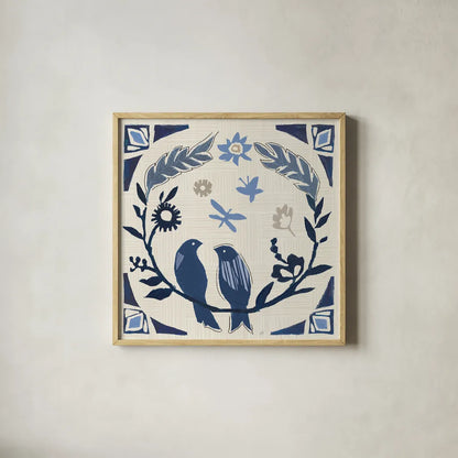 Desert Flair III by Daphne Brissonnet. Shown in a natural wood glass frame for a timeless modern aesthetic. Available as an archival giclee rolled canvas, fine art paper, or poster print. SKU 62046a.