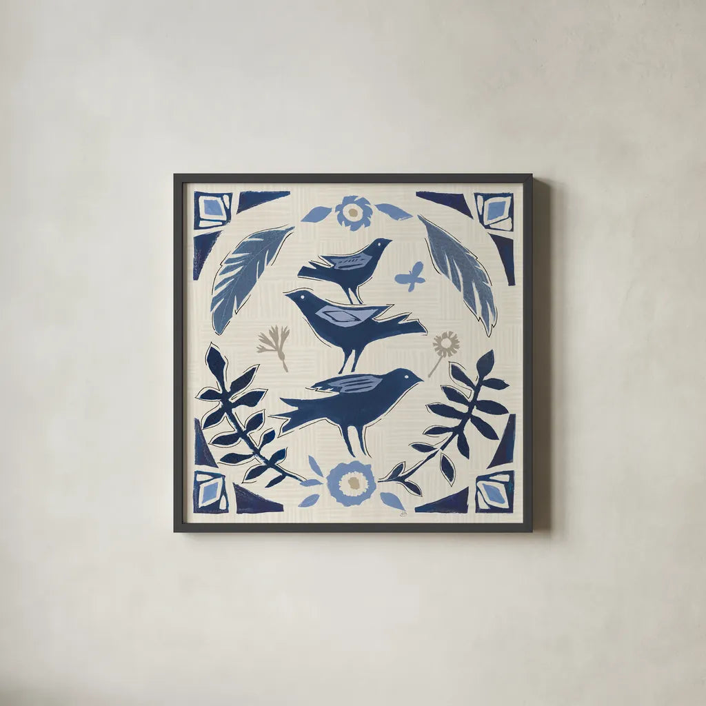 Desert Flair IV by Daphne Brissonnet. Shown in a sleek black glass frame for a contemporary gallery look. Available as an archival giclee rolled canvas, fine art paper, or poster print. SKU 62047a.