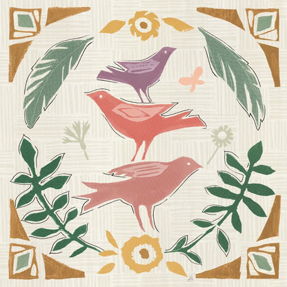 Desert Flair IV Color by Daphne Brissonnet. SKU 62054a. Archival Giclee Fine art print for wall decor.