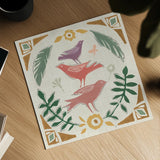 Desert Flair IV Color by Daphne Brissonnet. Shown as a detailed flat fine art print, highlighting archival giclee quality. Available as an archival giclee rolled canvas, fine art paper, or poster print. SKU 62054a.