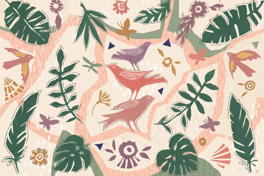 Desert Flair V Color by Daphne Brissonnet. SKU 62055i. Archival Giclee Fine art print for wall decor.