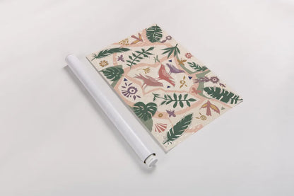 Desert Flair V Color by Daphne Brissonnet. shown as a rolled paper print. Available as archival giclee rolled canvas, fine art paper, or poster print. SKU 62055i.