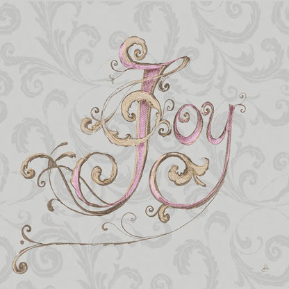 Elegant Season Joy Grey Pink by Daphne Brissonnet. SKU 76417a. Archival Giclee Fine art print for wall decor.