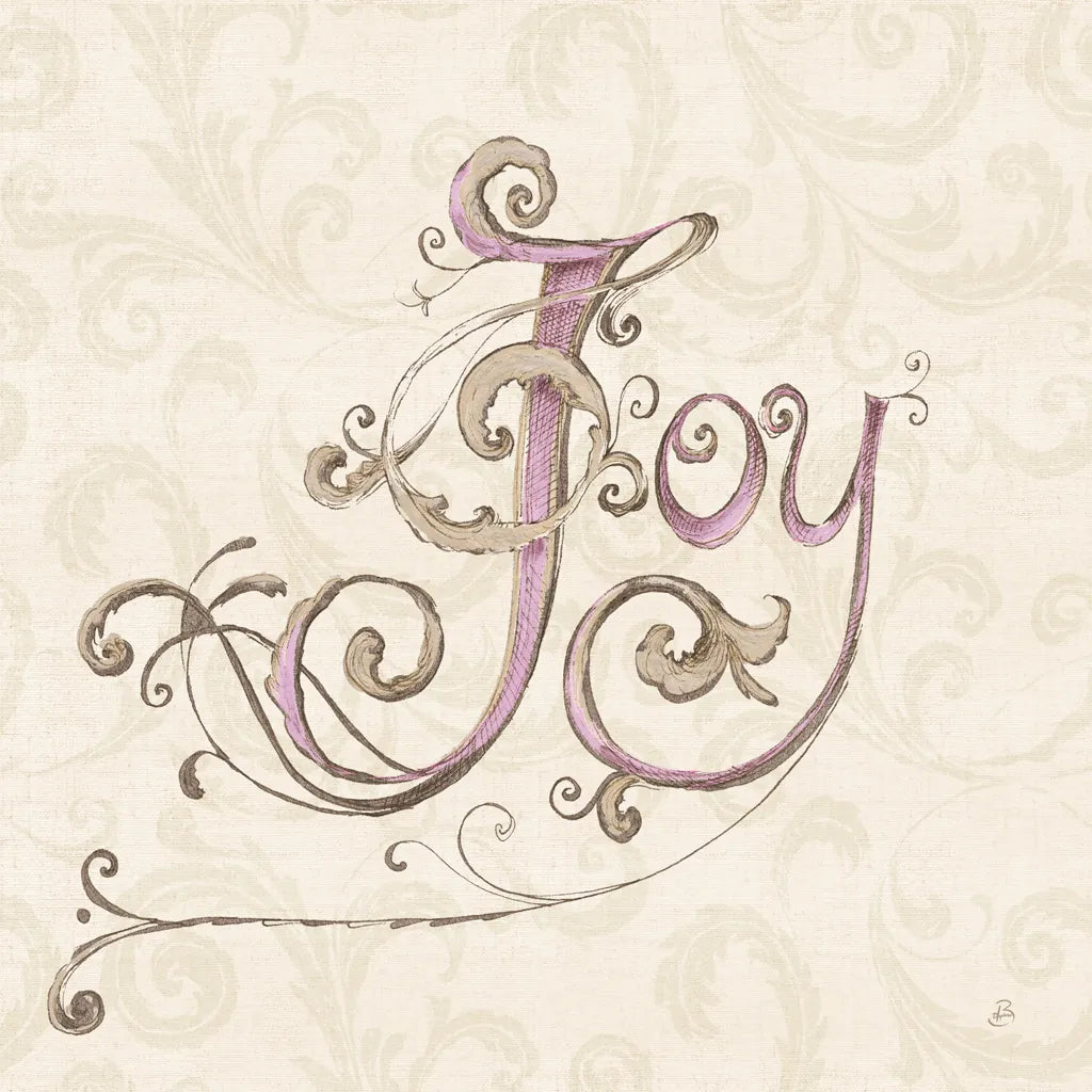 Elegant Season Joy Pink by Daphne Brissonnet. SKU 76416a. Archival Giclee Fine art print for wall decor.