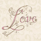 Elegant Season Love Pink by Daphne Brissonnet. SKU 76418a. Archival Giclee Fine art print for wall decor.