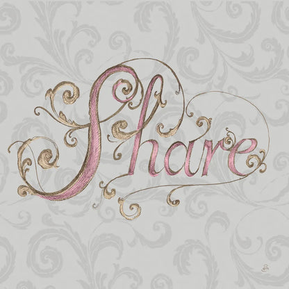 Elegant Season Share Grey Pink by Daphne Brissonnet. SKU 76421a. Archival Giclee Fine art print for wall decor.