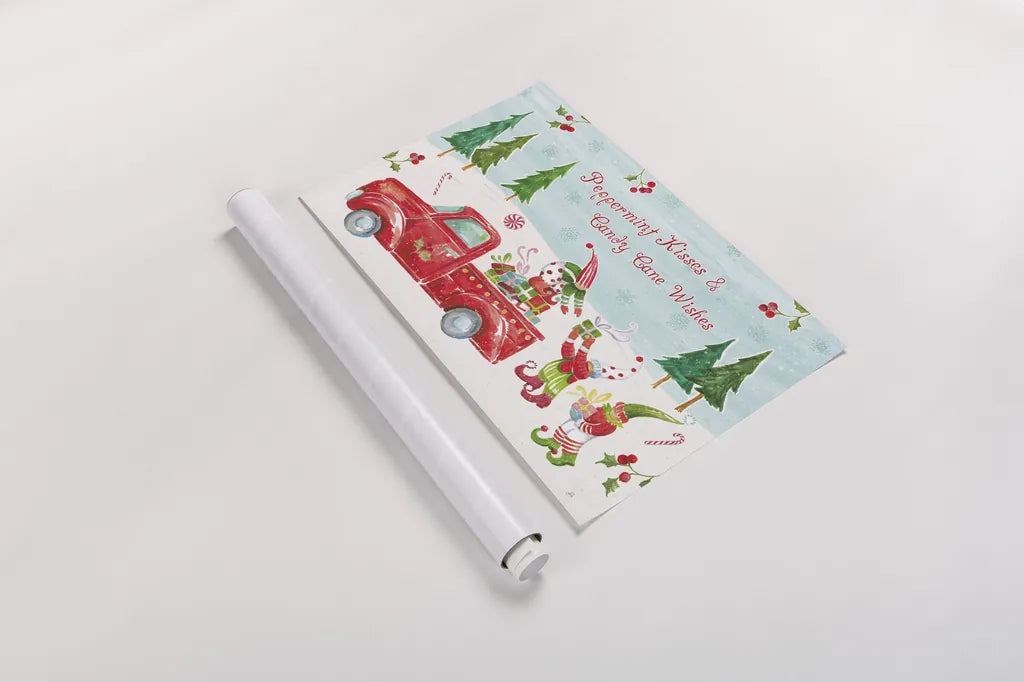 Elf Factory II by Daphne Brissonnet. shown as a rolled paper print. Available as archival giclee rolled canvas, fine art paper, or poster print. SKU 58519i.