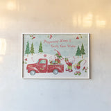 Elf Factory II by Daphne Brissonnet. shown as a paper print in a white frame. Available as a archival giclee rolled canvas, fine art paper, or poster print. SKU 58519i.