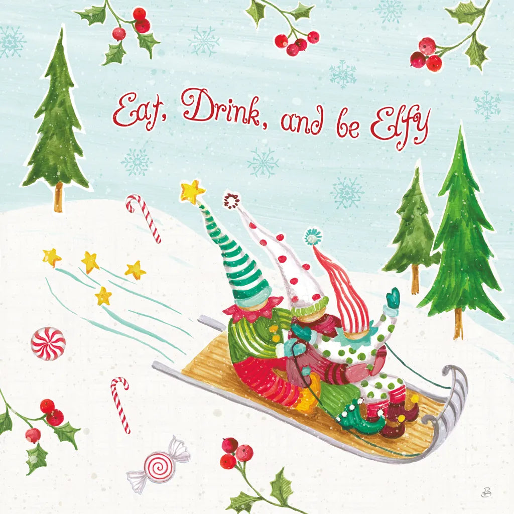 Elf Factory III by Daphne Brissonnet. SKU 58520a. Archival Giclee Fine art print for wall decor.