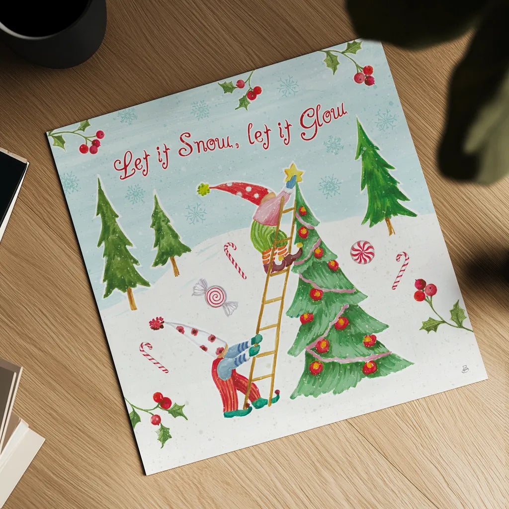 Elf Factory V by Daphne Brissonnet. Shown as a detailed flat fine art print, highlighting archival giclee quality. Available as an archival giclee rolled canvas, fine art paper, or poster print. SKU 58522a.