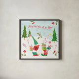 Elf Factory VI by Daphne Brissonnet. Shown in a sleek black glass frame for a contemporary gallery look. Available as an archival giclee rolled canvas, fine art paper, or poster print. SKU 58523a.
