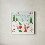Elf Factory VI by Daphne Brissonnet. Shown in a crisp white glass frame for a clean and minimalist style. Available as an archival giclee rolled canvas, fine art paper, or poster print. SKU 58523a.