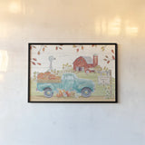 Fall Market I by Daphne Brissonnet. shown as a paper print in a black flame. Available as a archival giclee rolled canvas, fine art paper, or poster print. SKU 39193i.