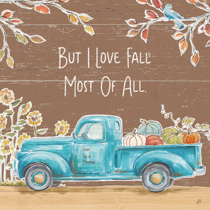 Fall Market IV on Walnut by Daphne Brissonnet. SKU 44976a. Archival Giclee Fine art print for wall decor.