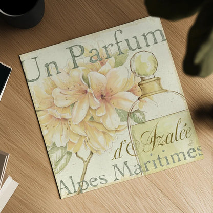 Fleurs Parfums III by Daphne Brissonnet. Shown as a detailed flat fine art print, highlighting archival giclee quality. Available as an archival giclee rolled canvas, fine art paper, or poster print. SKU 1676a.