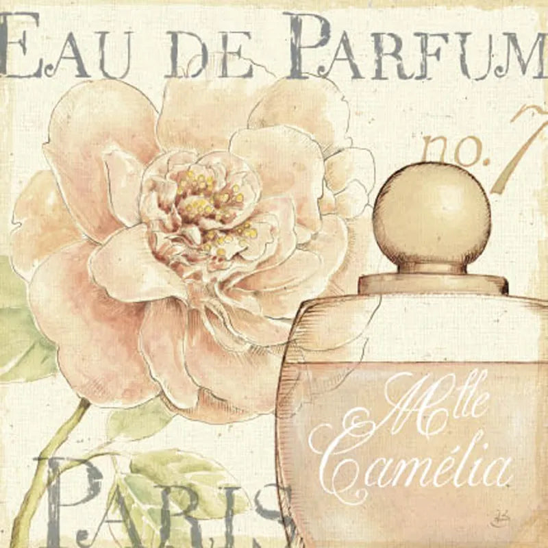 Fleurs and Parfum II by Daphne Brissonnet. SKU 1675a. Archival Giclee Fine art print for wall decor.