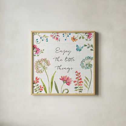 Flying Colors IV by Daphne Brissonnet. Shown in a natural wood glass frame for a timeless modern aesthetic. Available as an archival giclee rolled canvas, fine art paper, or poster print. SKU 51089a.