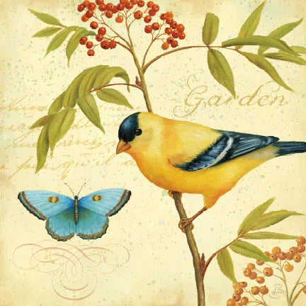 Garden Passion II by Daphne Brissonnet. SKU 4923a. Archival Giclee Fine art print for wall decor.