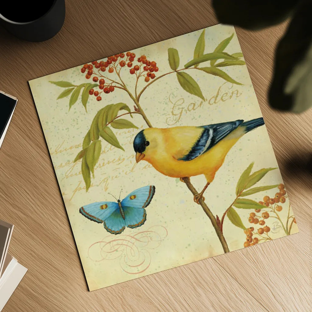 Garden Passion II by Daphne Brissonnet. Shown as a detailed flat fine art print, highlighting archival giclee quality. Available as an archival giclee rolled canvas, fine art paper, or poster print. SKU 4923a.