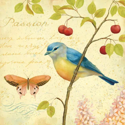 Garden Passion IV by Daphne Brissonnet. SKU 4925a. Archival Giclee Fine art print for wall decor.