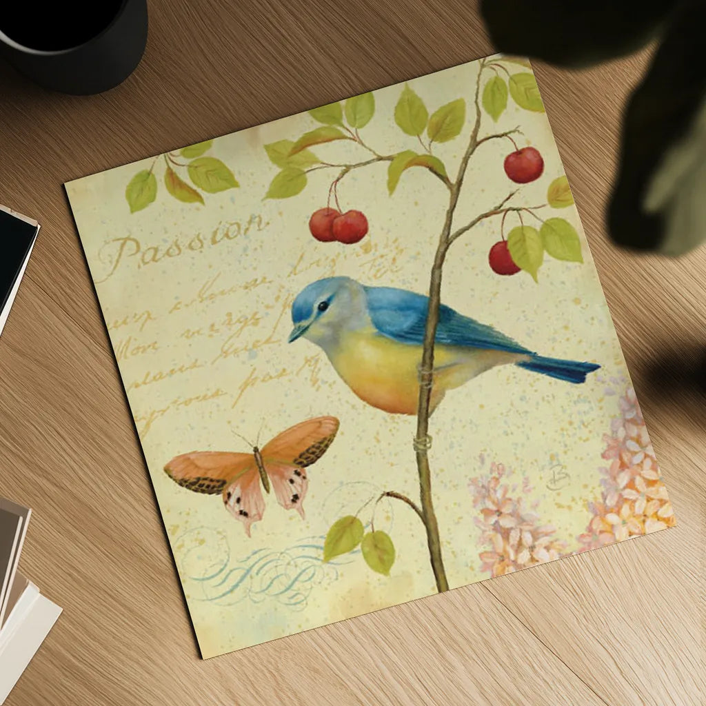 Garden Passion IV by Daphne Brissonnet. Shown as a detailed flat fine art print, highlighting archival giclee quality. Available as an archival giclee rolled canvas, fine art paper, or poster print. SKU 4925a.