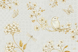 Golden Garden I by Daphne Brissonnet. SKU 21868i. Archival Giclee Fine art print for wall decor.
