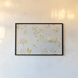 Golden Garden I by Daphne Brissonnet. shown as a paper print in a black flame. Available as a archival giclee rolled canvas, fine art paper, or poster print. SKU 21868i.