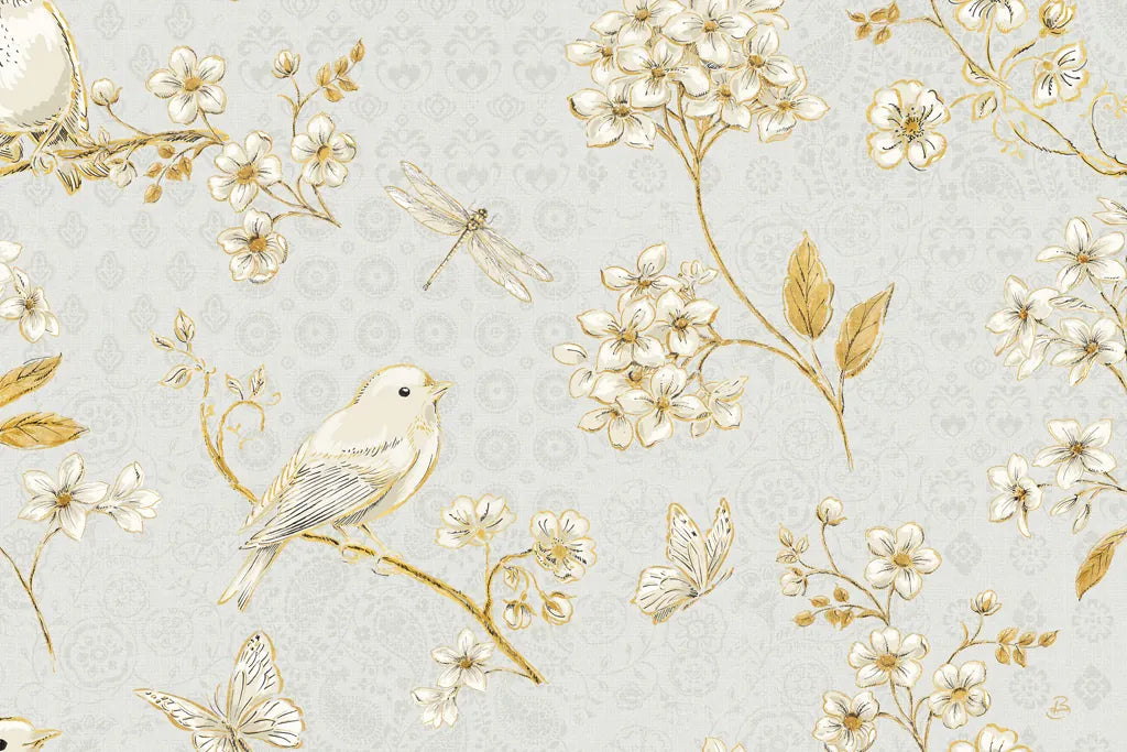 Golden Garden II Crop by Daphne Brissonnet. SKU 21869i. Archival Giclee Fine art print for wall decor.