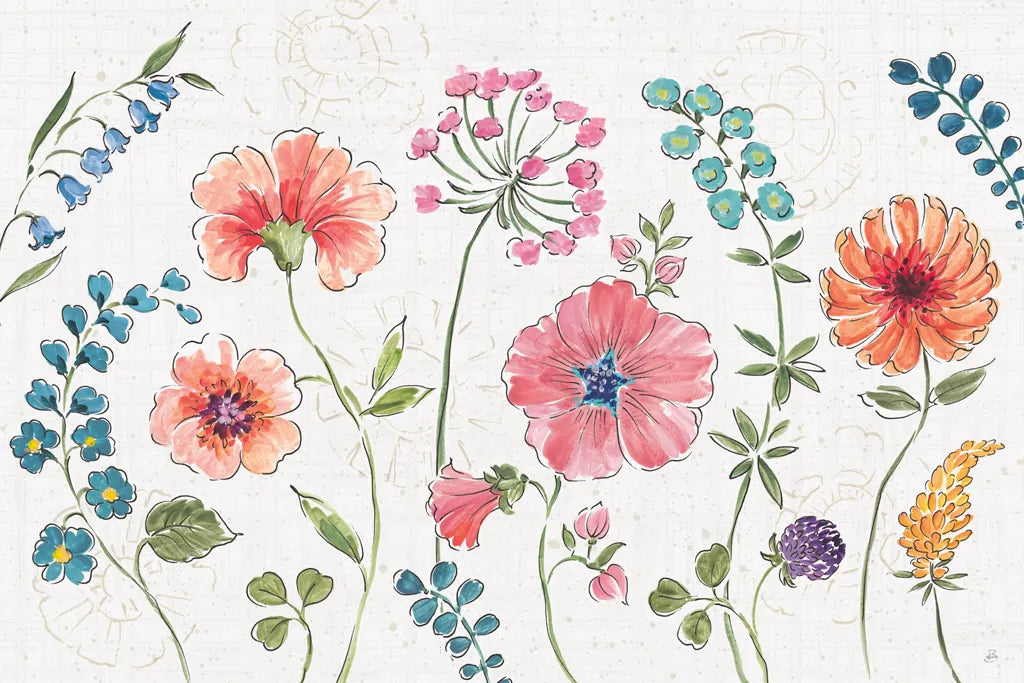 Gypsy Meadow I by Daphne Brissonnet. SKU 57757i. Archival Giclee Fine art print for wall decor.