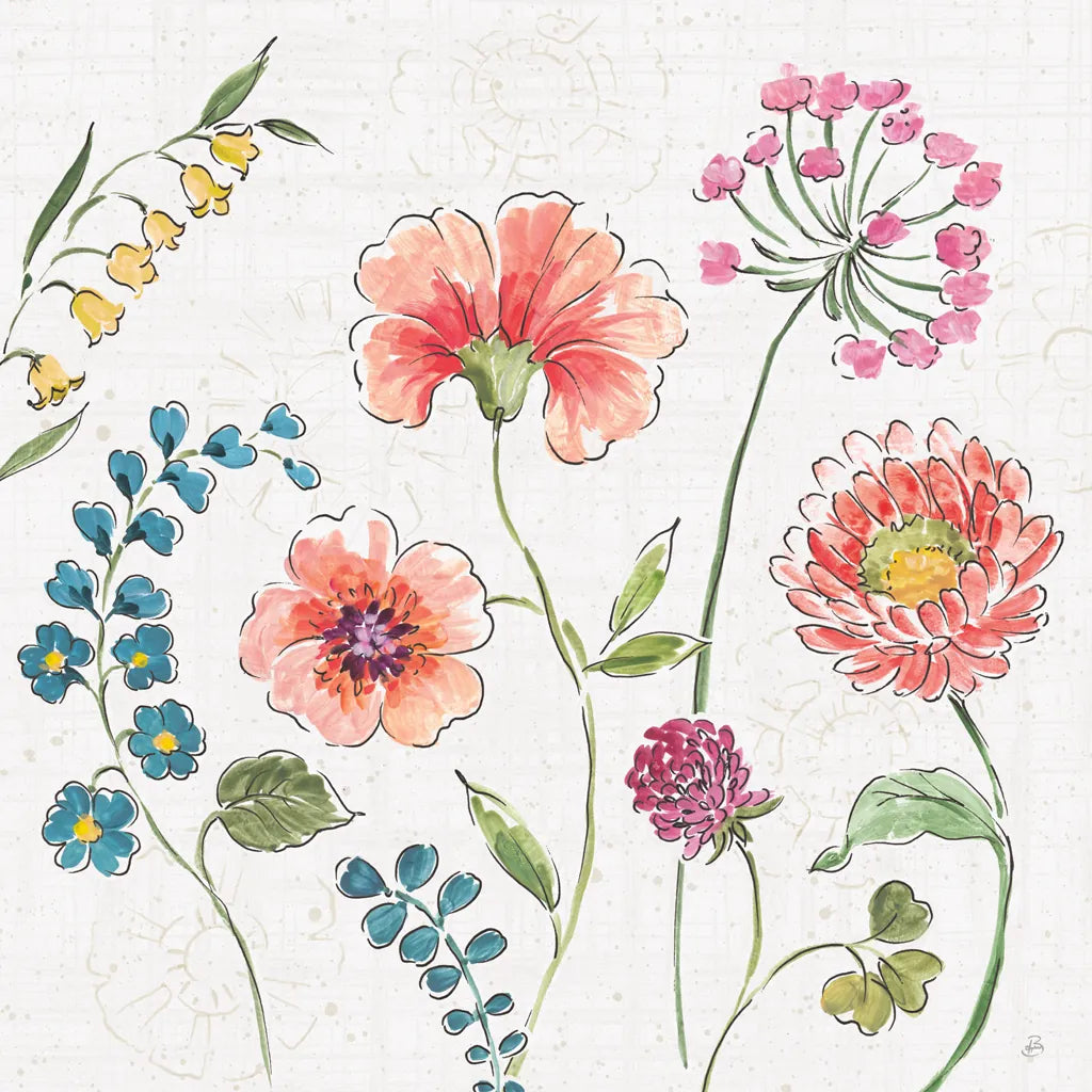 Gypsy Meadow II by Daphne Brissonnet. SKU 57758a. Archival Giclee Fine art print for wall decor.