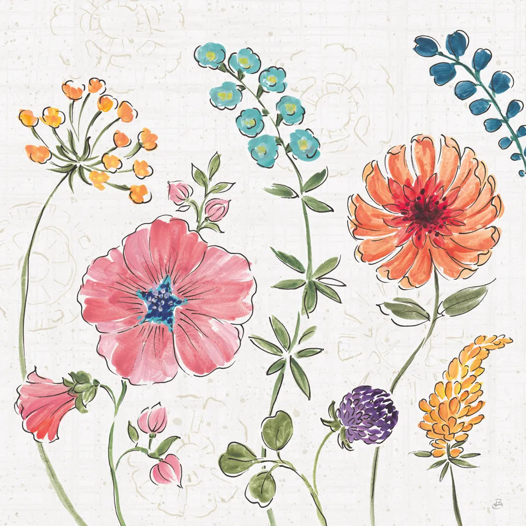 Gypsy Meadow III by Daphne Brissonnet. SKU 57759a. Archival Giclee Fine art print for wall decor.