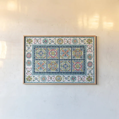 Gypsy Meadow VI by Daphne Brissonnet. shown as a paper print in a natural frame. Available as a archival giclee rolled canvas, fine art paper, or poster print. SKU 57762i.