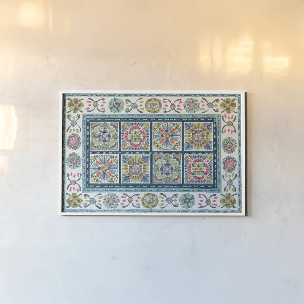 Gypsy Meadow VI by Daphne Brissonnet. shown as a paper print in a white frame. Available as a archival giclee rolled canvas, fine art paper, or poster print. SKU 57762i.