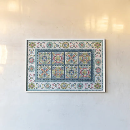 Gypsy Meadow VI by Daphne Brissonnet. shown as a paper print in a white frame. Available as a archival giclee rolled canvas, fine art paper, or poster print. SKU 57762i.