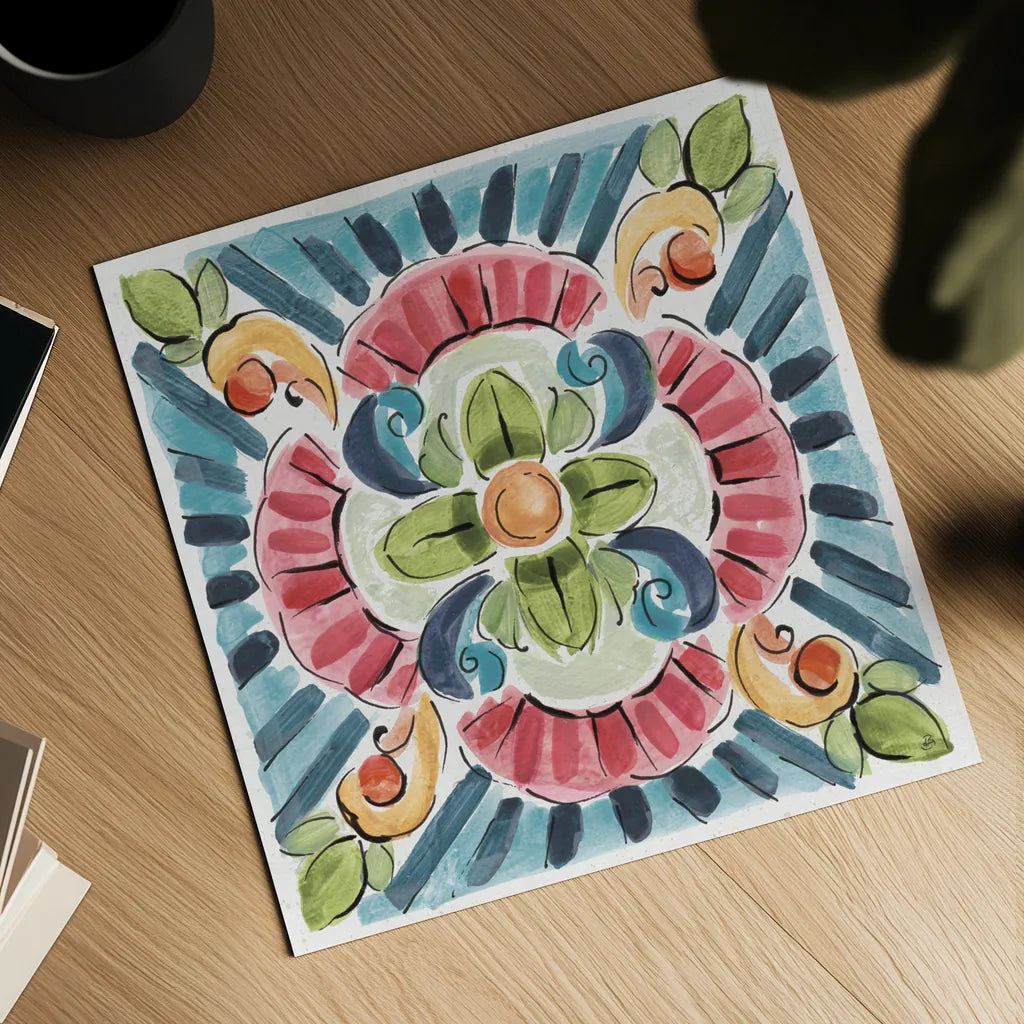 Gypsy Meadow VIII by Daphne Brissonnet. Shown as a detailed flat fine art print, highlighting archival giclee quality. Available as an archival giclee rolled canvas, fine art paper, or poster print. SKU 57764a.