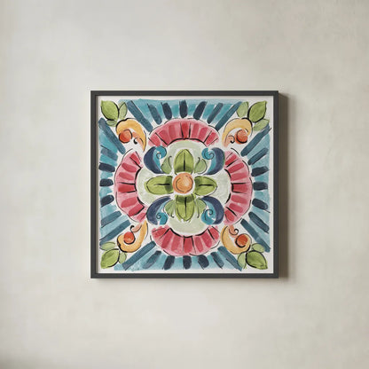 Gypsy Meadow VIII by Daphne Brissonnet. Shown in a sleek black glass frame for a contemporary gallery look. Available as an archival giclee rolled canvas, fine art paper, or poster print. SKU 57764a.