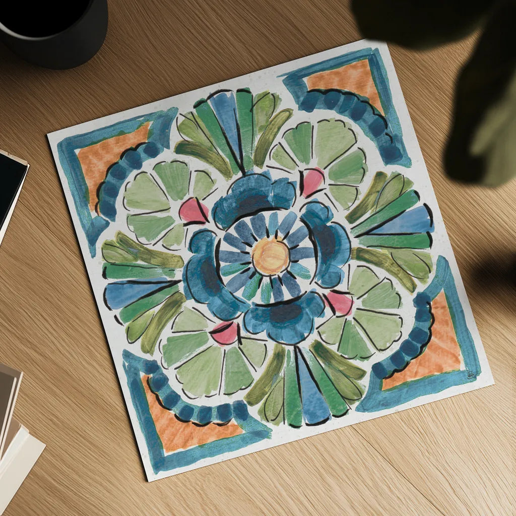 Gypsy Meadow X by Daphne Brissonnet. Shown as a detailed flat fine art print, highlighting archival giclee quality. Available as an archival giclee rolled canvas, fine art paper, or poster print. SKU 57766a.