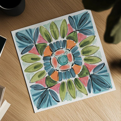 Gypsy Meadow XI by Daphne Brissonnet. Shown as a detailed flat fine art print, highlighting archival giclee quality. Available as an archival giclee rolled canvas, fine art paper, or poster print. SKU 57767a.