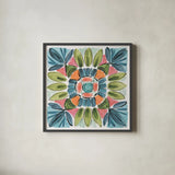 Gypsy Meadow XI by Daphne Brissonnet. Shown in a sleek black glass frame for a contemporary gallery look. Available as an archival giclee rolled canvas, fine art paper, or poster print. SKU 57767a.