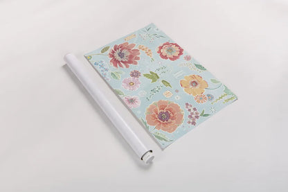 Happy Meadow I by Daphne Brissonnet. shown as a rolled paper print. Available as archival giclee rolled canvas, fine art paper, or poster print. SKU 74032i.