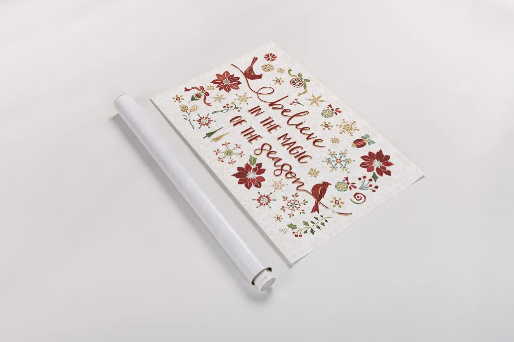 Holiday Impressions II by Daphne Brissonnet. shown as a rolled paper print. Available as archival giclee rolled canvas, fine art paper, or poster print. SKU 31962i.