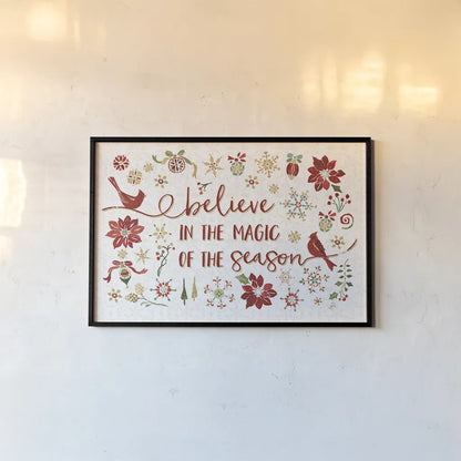 Holiday Impressions II by Daphne Brissonnet. shown as a paper print in a black flame. Available as a archival giclee rolled canvas, fine art paper, or poster print. SKU 31962i.