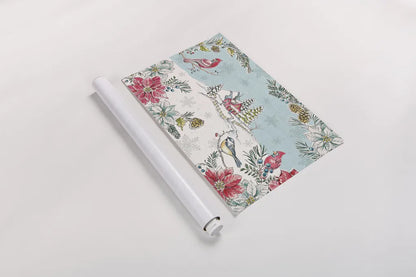 Holiday Toile I by Daphne Brissonnet. shown as a rolled paper print. Available as archival giclee rolled canvas, fine art paper, or poster print. SKU 53537i.