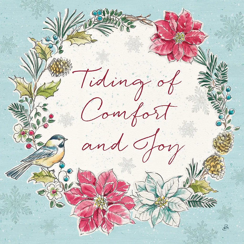 Holiday Toile IV by Daphne Brissonnet. SKU 53540a. Archival Giclee Fine art print for wall decor.