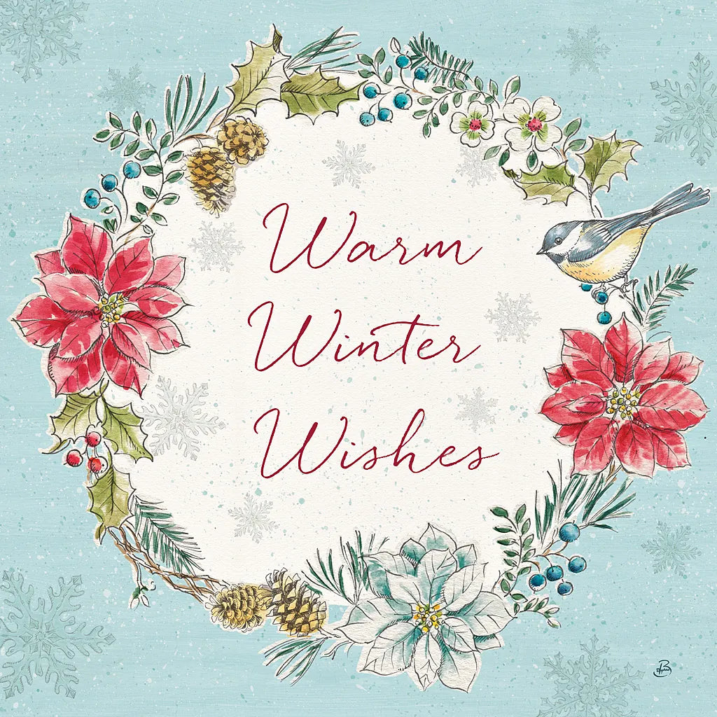 Holiday Toile V by Daphne Brissonnet. SKU 53541a. Archival Giclee Fine art print for wall decor.