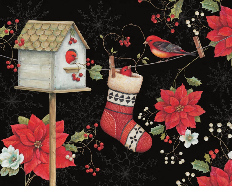 Holiday Wings I Dark by Daphne Brissonnet